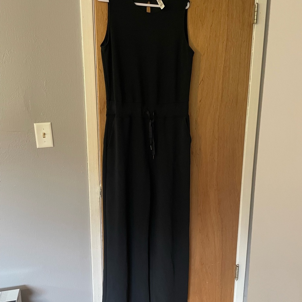 SPANX Black Sleeveless Jumpsuit